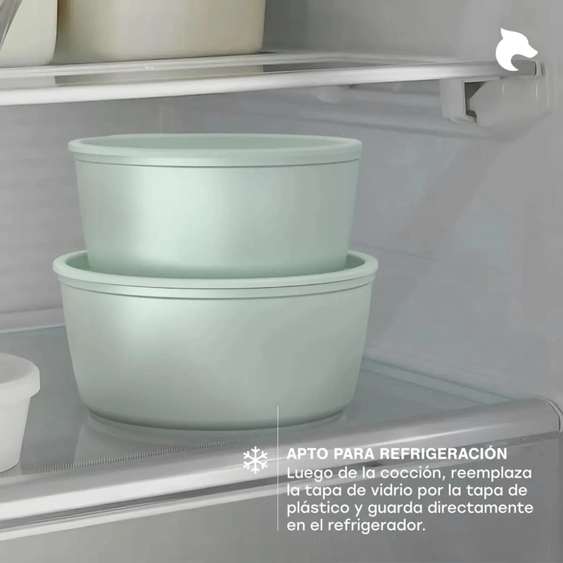 BATERIA DE COCINA 11 PIEZAS ALUMINIO FORJADO COLOR MENTA - 8