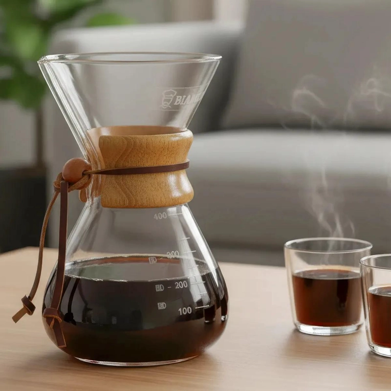 CAFETERA DE GOTEO DE BOROSILICATO 400 ML CON MANGO ERGONOMICO - 1