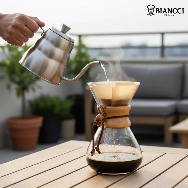 CAFETERA DE GOTEO DE BOROSILICATO 400 ML CON MANGO ERGONOMICO - 3