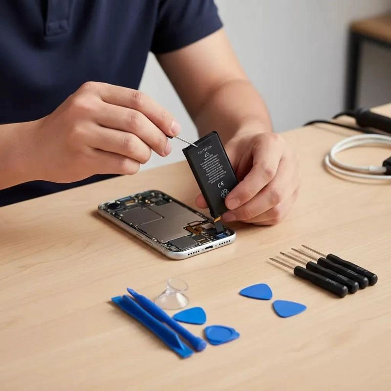 BATERIA DE REPUESTO CON ADHESIVO PARA IPHONE 13 MINI - 3