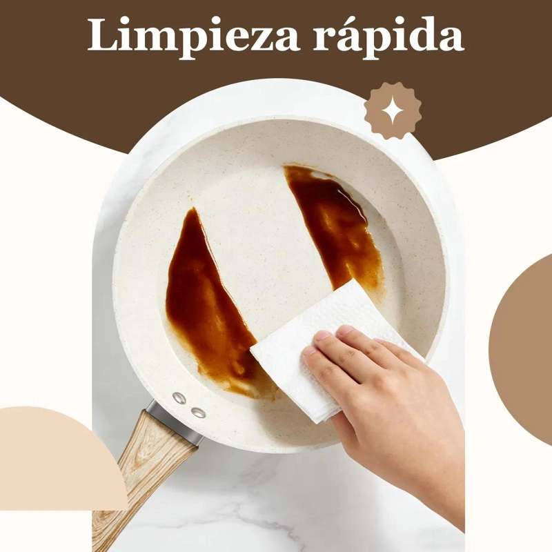 JUEGO DE BATERIA DE COCINA 10 PIEZAS ANTIADHERENTE - 3