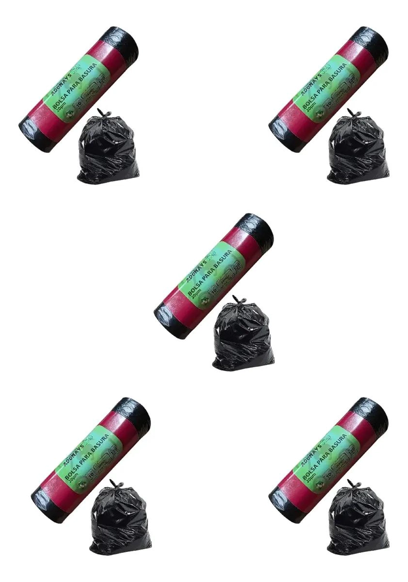 PACK DE 50 BOLSAS DE BASURA NEGRAS 80X110 CM - 1