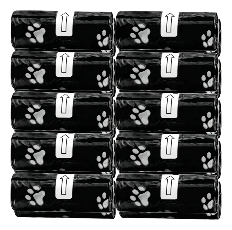 BOLSAS NEGRAS RESISTENTES PARA DESECHOS DE MASCOTAS 20 ROLLOS - 1