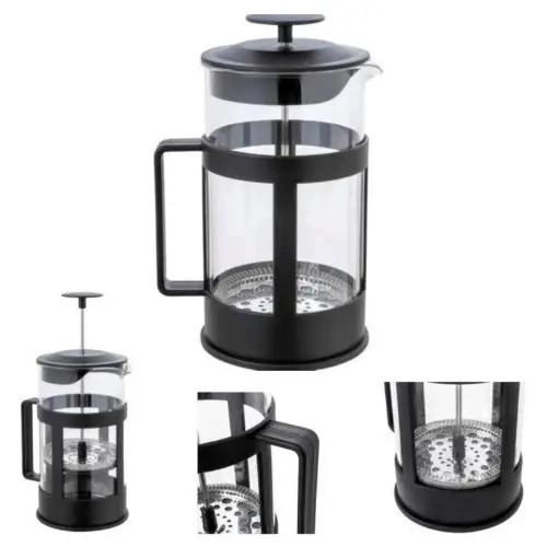 CAFETERA DE PRENSA FRANCESA DE VIDRIO 1 LITRO PARA TE  Y CAFE - 6
