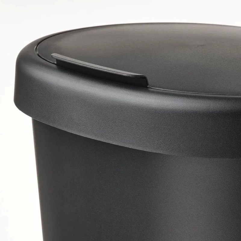 BASURERO COMPACTO CON TAPA PARA RECICLAJE DE 8 LITROS - 4
