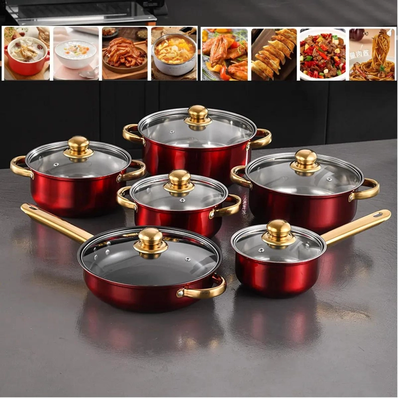 JUEGO DE BATERIA DE COCINA DE 18 PIEZAS EN ACERO INOXIDABLE - 3