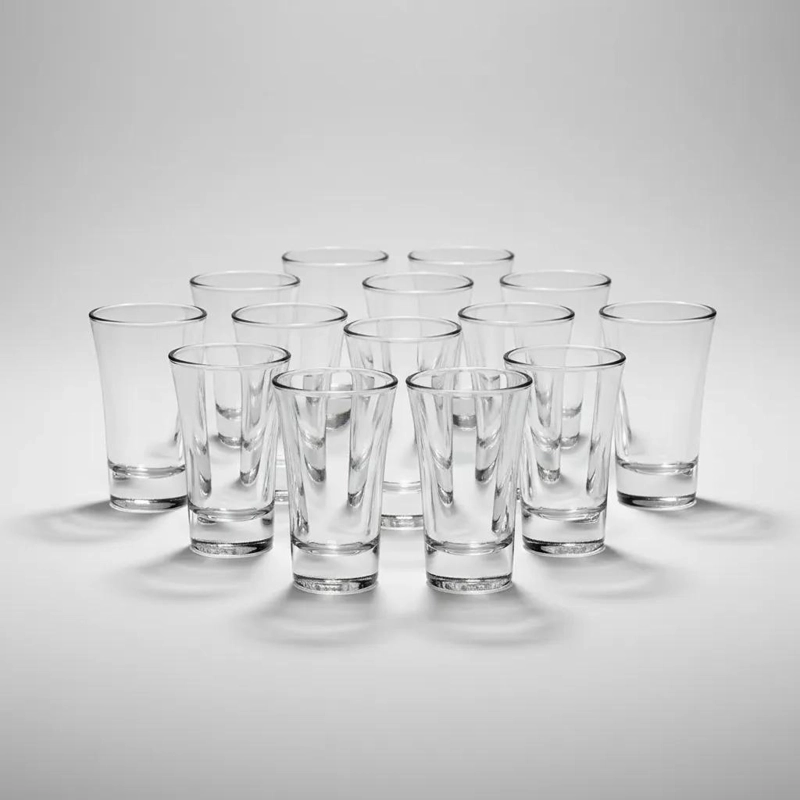 SET DE 12 VASOS SHOT TEQUILEROS DE VIDRIO PARA CELEBRACIONES - 7