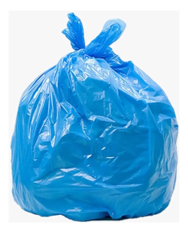 BOLSAS DE BASURA AZUL CARGA PESADA 140X160 CM PACK 10 UNIDADES - 1