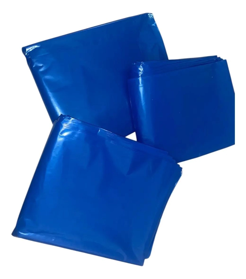 BOLSAS DE BASURA AZUL CARGA PESADA 140X160 CM PACK 10 UNIDADES - 2