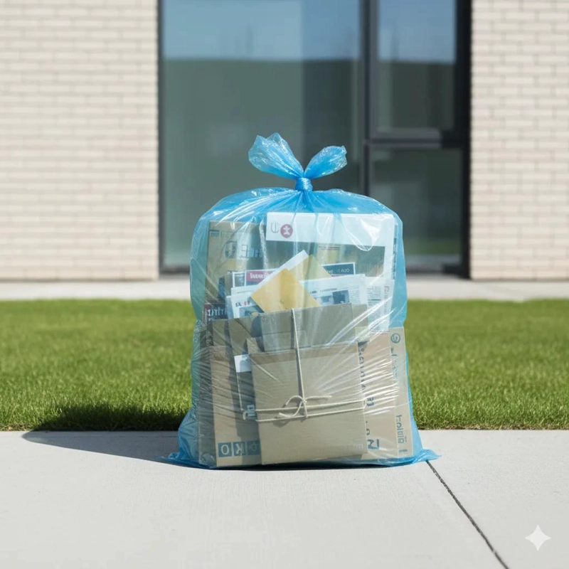 BOLSAS DE BASURA AZUL CARGA PESADA 140X160 CM PACK 10 UNIDADES - 7