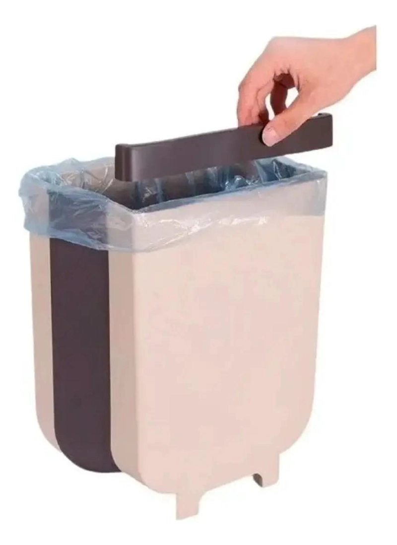 CUBO DE BASURA PLEGABLE PARA COCINA Y HOGAR - 1
