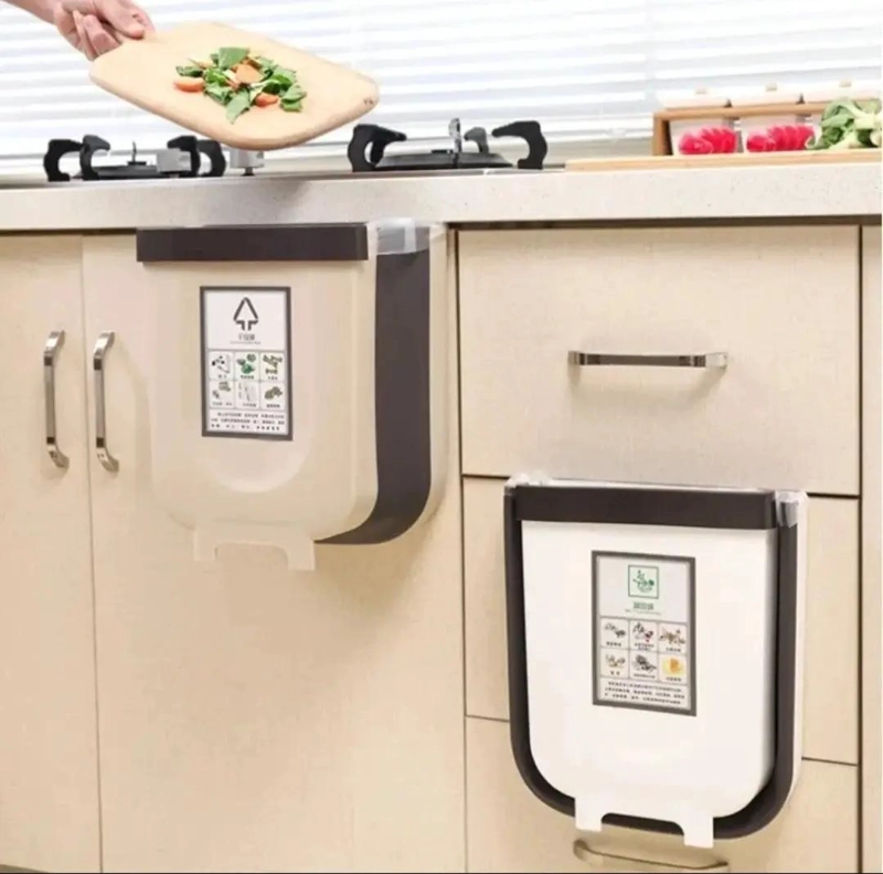 CUBO DE BASURA PLEGABLE PARA COCINA Y HOGAR - 3