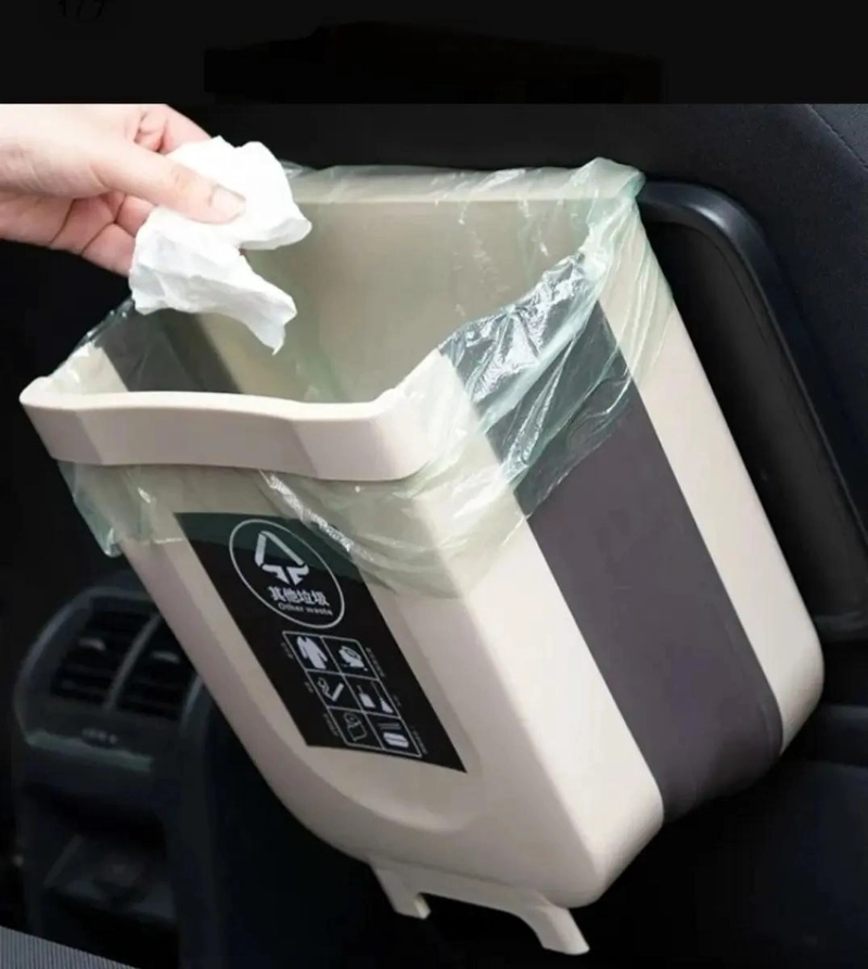 CUBO DE BASURA PLEGABLE PARA COCINA Y HOGAR - 4