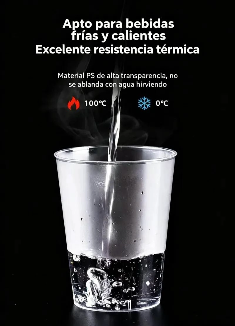 VASOS DE ACRILICO TRANSPARENTE PARA COCTELES Y BEBIDAS 300ML - 4
