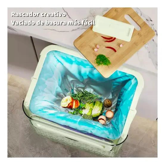 BASURERO PLEGABLE PORTATIL PARA COCINA Y HOGAR - 5