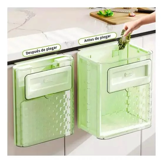 BASURERO PLEGABLE PORTATIL PARA COCINA Y HOGAR - 7