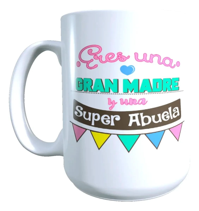 TAZA GRANDE 15 ONZAS CON DISEÑO ESPECIAL PARA MAMA - 1