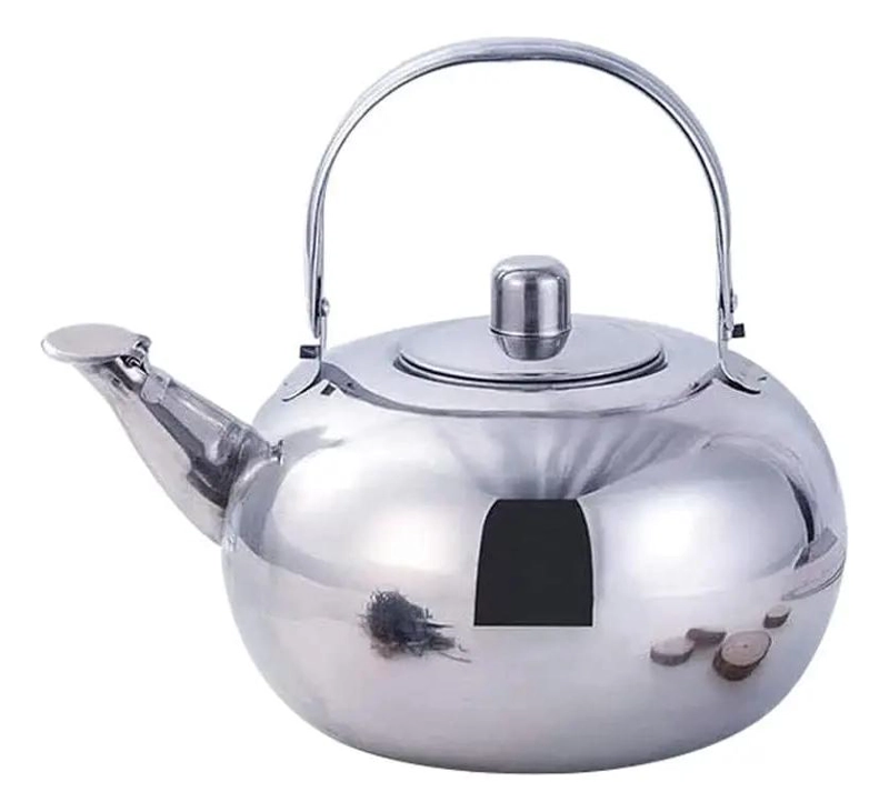 TETERA DE ACERO INOXIDABLE DE 1 LITRO CON MANGO ERGONOMICO - 1
