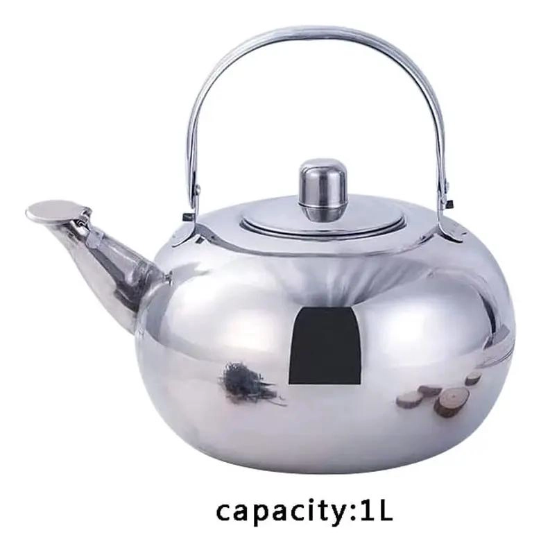 TETERA DE ACERO INOXIDABLE DE 1 LITRO CON MANGO ERGONOMICO - 2