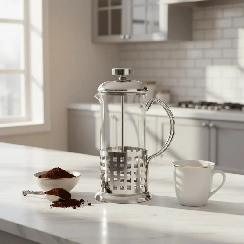 CAFETERA PRENSA FRANCESA ACERO INOXIDABLE 800ML - 8