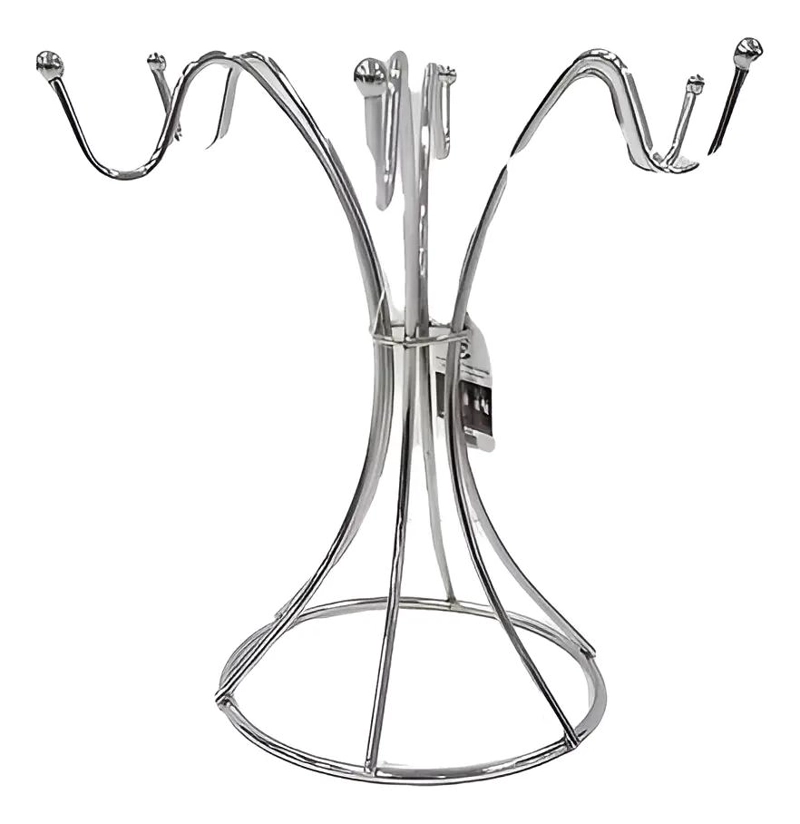 ATRIL SOPORTE COLGADOR PARA 6 TAZAS DE ACERO INOXIDABLE - 3