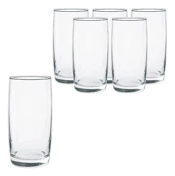 SET DE 6 VASOS DE PLASTICO 445 CC PARA BEBIDAS - 1