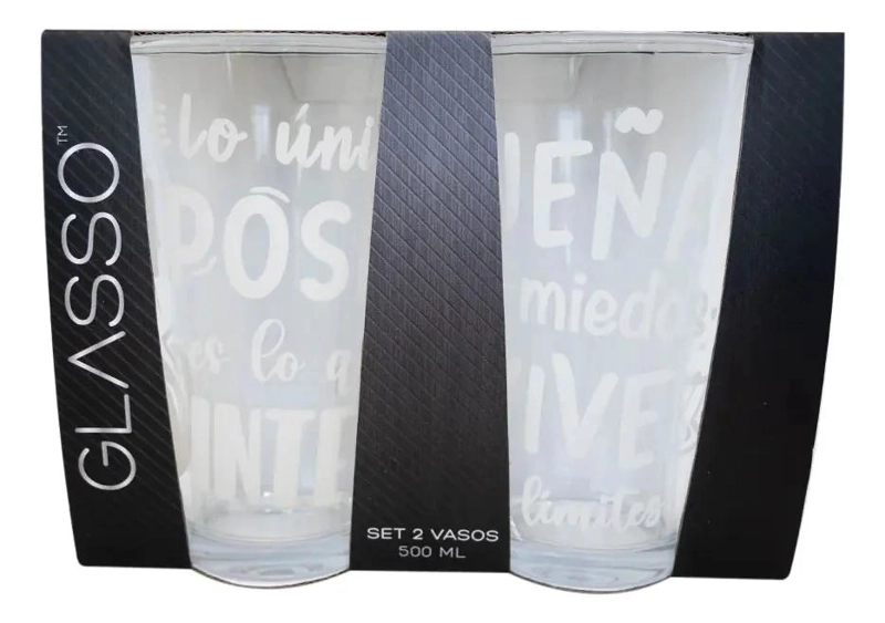 VASOS DE VIDRIO RESISTENTE PARA USO DIARIO Y DECORATIVO - 1