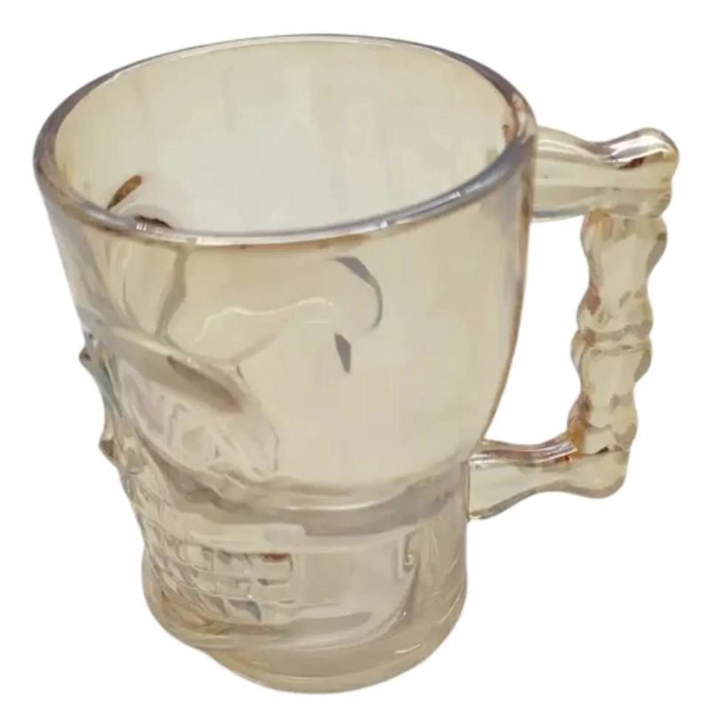 PACK DE 2 VASOS CERVECEROS CALAVERA DE VIDRIO 500ML - 4