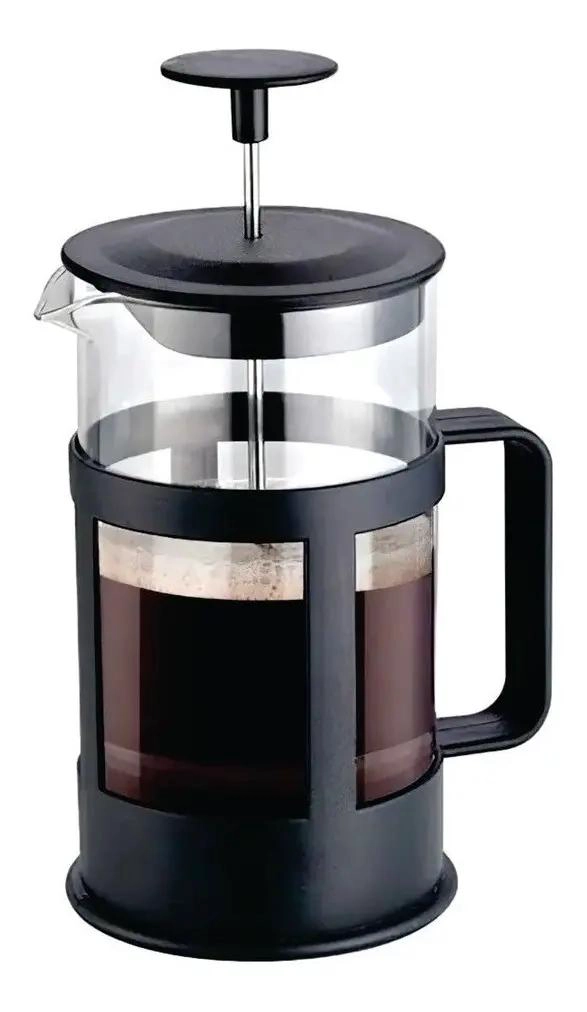 CAFETERA PRENSA FRANCESA DE VIDRIO 350ML PARA CAFE  Y TE - 1