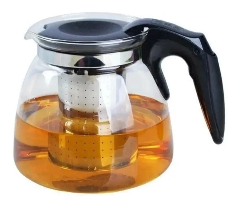 JARRA DE VIDRIO CON FILTRO DE ALUMINIO PARA INFUSIONES 900ML - 5