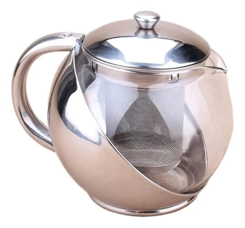 HERVIDOR INFUSOR DE VIDRIO DE 500 ML CON DISEÑO ELEGANTE - 1