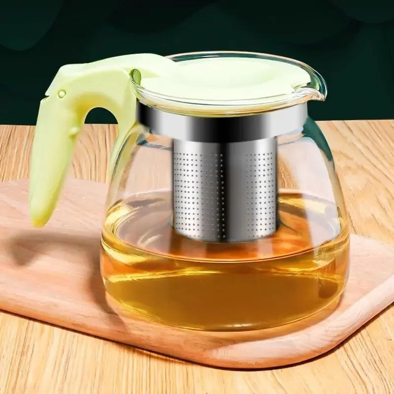 TETERA DE VIDRIO CON FILTRO METALICO PARA INFUSIONES 1500ML - 1