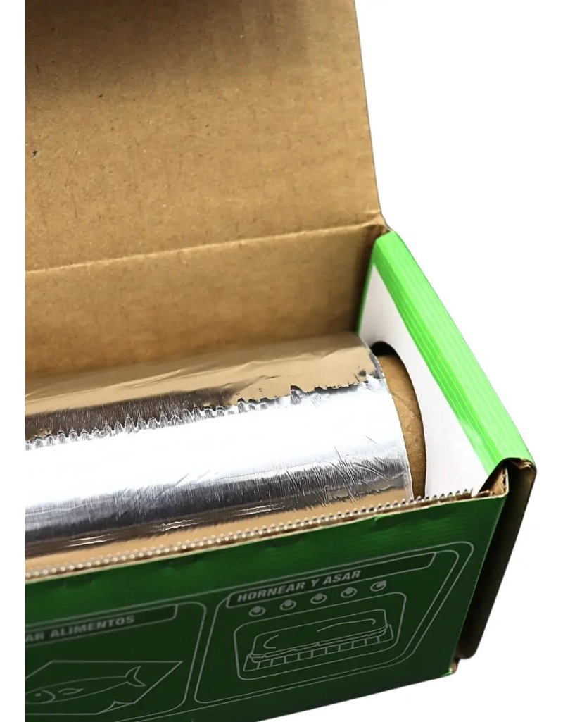 PAPEL ALUMINIO ROLLO 30 CM X 100 M PARA COCINA Y USO GENERAL - 4
