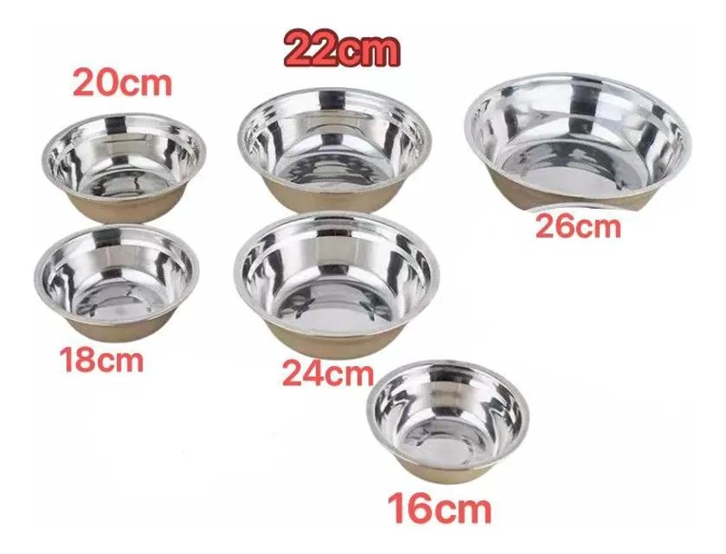 SET DE 6 BOWLS DE ACERO INOXIDABLE PARA COCINA Y REPOSTERIA - 5