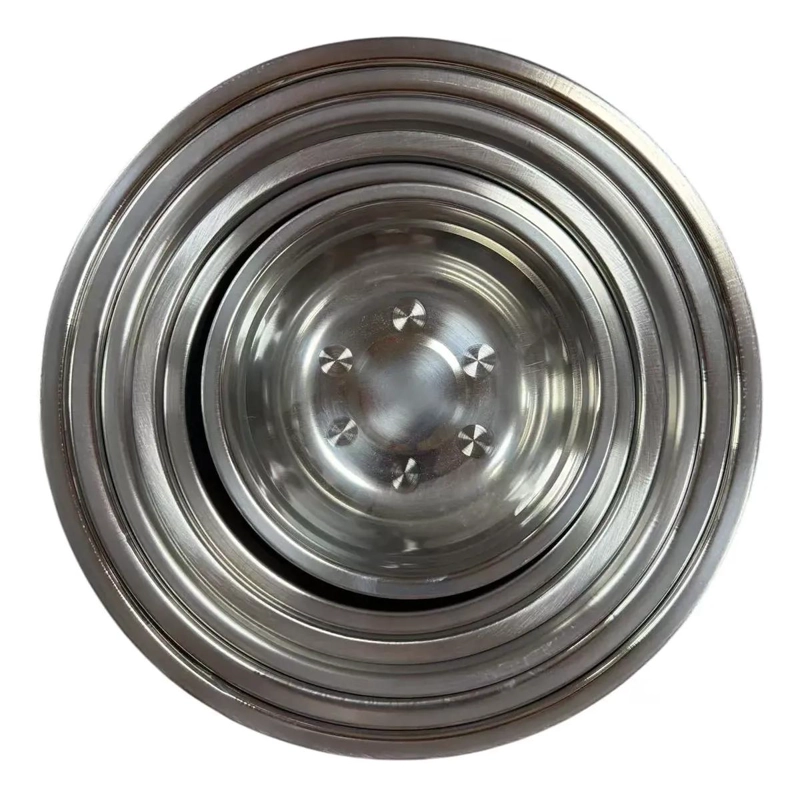 SET DE 6 BOWLS DE ACERO INOXIDABLE PARA COCINA Y REPOSTERIA - 6