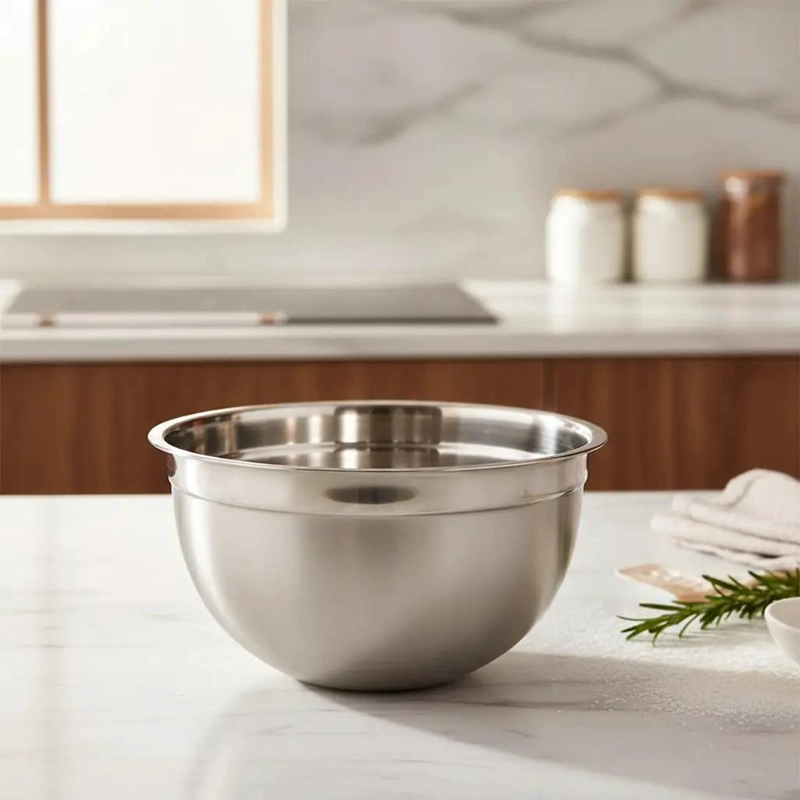 BOWL PROFUNDO DE ACERO INOXIDABLE DE 26 CM PARA COCINA - 2