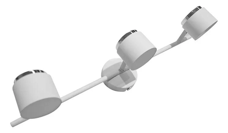 BARRA LED DE 3 LUCES EN METAL BLANCO PARA ILUMINACION INTERIOR - 1