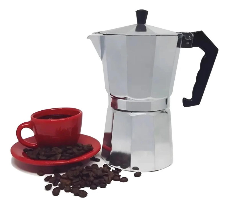 CAFETERA ITALIANA DE 9 TAZAS PARA PREPARAR CAFE - 1
