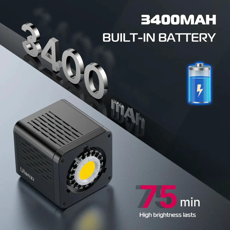 LAMPARA LED COB RGB PORTATIL CON ADAPTADOR DE 40W - 7