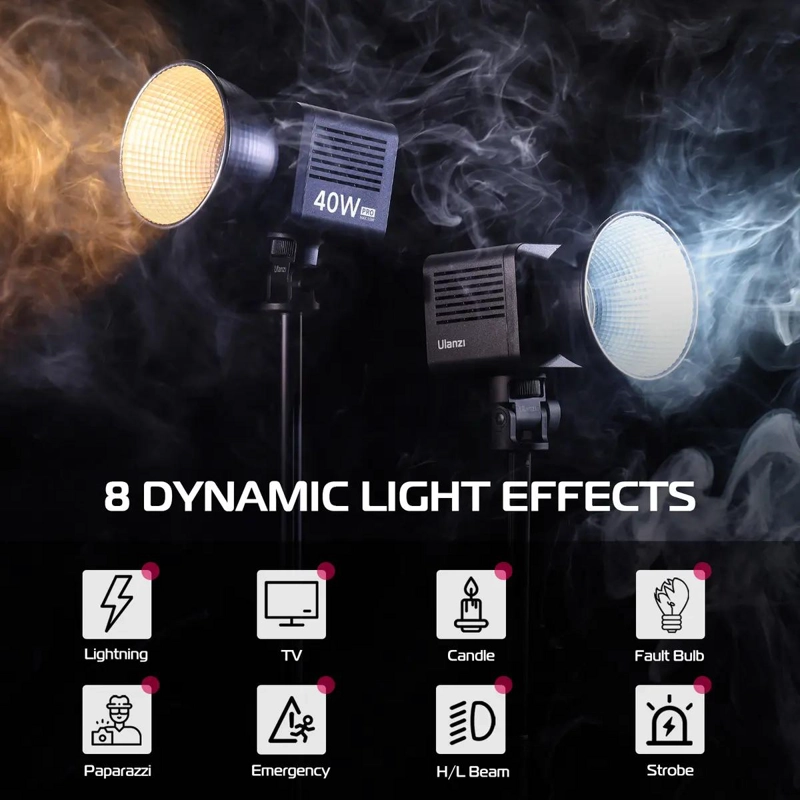 LAMPARA LED COB RGB PORTATIL CON ADAPTADOR DE 40W - 8