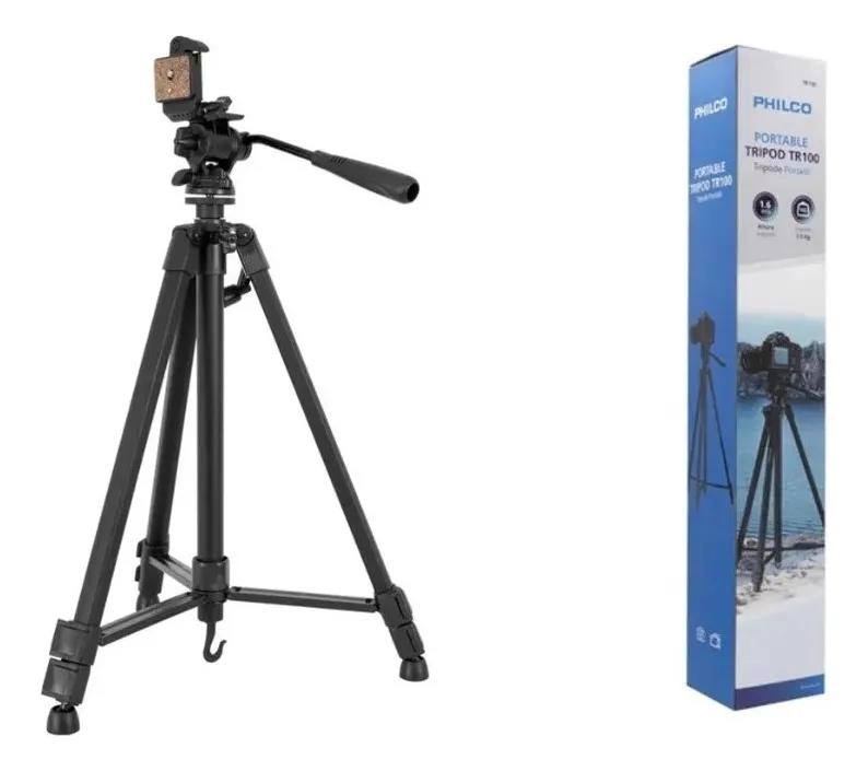 TRIPODE PORTATIL AJUSTABLE PARA CAMARAS CON ESTUCHE - 1