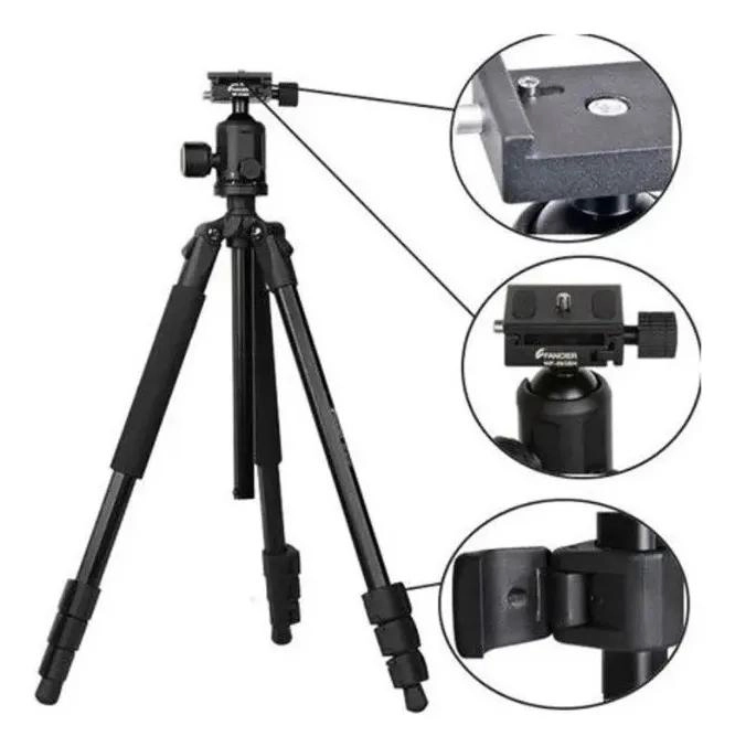 TRIPODE PORTATIL AJUSTABLE PARA CAMARAS CON ESTUCHE - 2