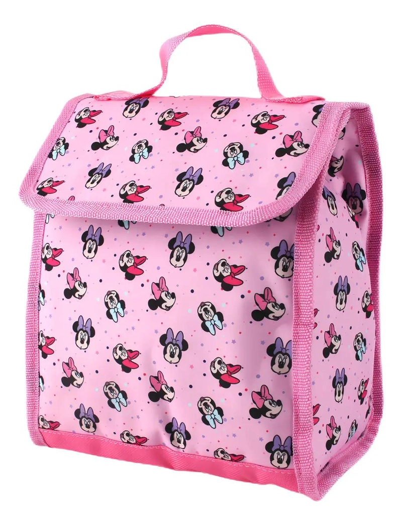SET ESCOLAR MOCHILA RUEDAS ROSA CON LONCHERA Y BOTELLA - 1