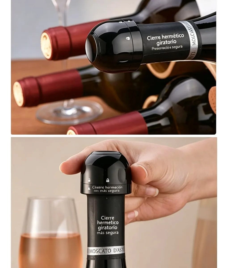 TAPON CONSERVADOR PARA BOTELLAS DE CHAMPAGNE Y VINO ESPUMOSO - 3