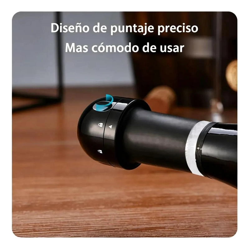 TAPON CONSERVADOR PARA BOTELLAS DE CHAMPAGNE Y VINO ESPUMOSO - 5