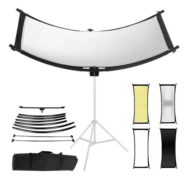 PANTALLA REFLECTORA CURVA 4 EN 1 DE 110 CM PARA FOTOGRAFIA - 1