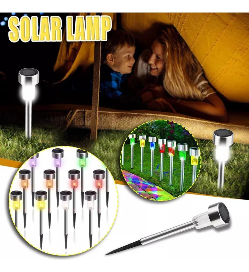 PACK DE 24 LUCES LED DE JARDIN EN ACERO INOXIDABLE - 3