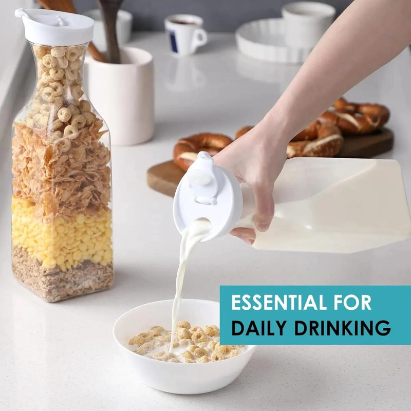 JUEGO DE 2 JARRAS CON TAPA PARA JUGOS Y BEBIDAS 1.5L - 4