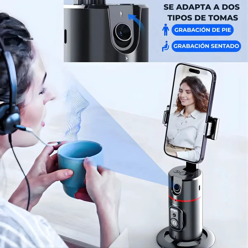 TRIPODE INTELIGENTE 360° PARA GRABACION DE VIDEOS - 5