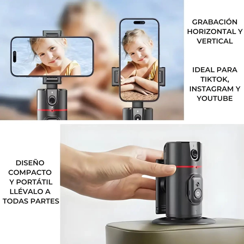 TRIPODE INTELIGENTE 360° PARA GRABACION DE VIDEOS - 6